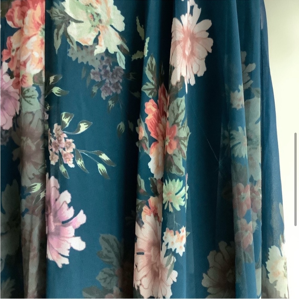 Yumi Kim TEAL Woodstock Maxi Dress Floral XS NWOT - Picture 10 of 10